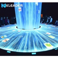 Écran de cascade LED, affichage électrique, cascades artificielles numériques, rideaux, mur de fond pour expositions de musées interactives