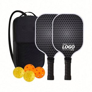 Pala de Pickleball de Fibra de Carbono Personalizada de Alto Rendimiento - Diseño de Panal con Impresión UV, Ligera y Duradera para Uso en Todas las Estaciones - Product Image 1