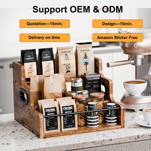 Estante <span class=keywords><strong>de</strong></span> Almacenamiento <span class=keywords><strong>de</strong></span> Madera Multiusos <span class=keywords><strong>de</strong></span> 3 Niveles, Organizador para Cafetería, Exhibidor <span class=keywords><strong>de</strong></span> Botellas <span class=keywords><strong>de</strong></span> Licor, Estante para Botellas <span class=keywords><strong>de</strong></span> <span class=keywords><strong>Vino</strong></span> para Mostrador, Minibar y Hogar - Product Image 1