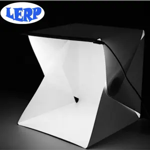 Lerp & portátil dobrável luminária de led, mini iluminação para estúdio de fotografia, estúdio de fotografia para celular ou câmera com 20/30/40cm