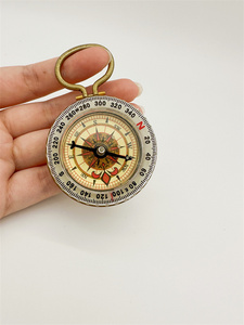 Bisel de fluorescencia giratorio de grado de Color dorado, resistente al agua, exploración geológica, brújula, dirección, colgante de reloj de bolsillo - Product Image 4