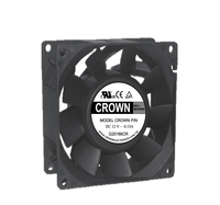 Crown AGB08038_24M DC Axiallüfter mit Kugellager, elektrisch, OEM-Anpassung, Kunststoffblätter, 1 Jahr Garantie, Online-Support
