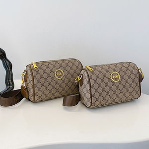 Sac à bandoulière de haute qualité pour femme, style vintage, motif géométrique, en PU, doublure en polyester, antivol, portable pour un usage quotidien - Product Image 6