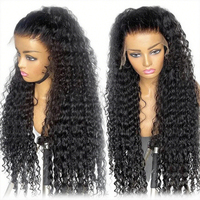 Perruques Lace Front HD sans colle, double densité, ondulées profondes, en cheveux indiens vierges, 13x6, couleur naturelle, pour femmes noires, vente en gros