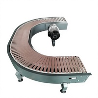 Système de convoyage durable en acier inoxydable, état neuf, plateau tournant automatique à rouleaux, réglable, pour magasin alimentaire, garantie 1 an