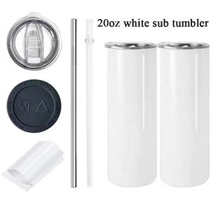 20oz Stainless Steel Skinny Tumbler for Sublimation, Vacuum Insulated Coffee Cup with Lid, <strong>Bulk</strong> Promotional <strong>Items</strong> - Product Image 2