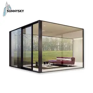 High saving front aluminum sliding glass patio door plan with new modern design