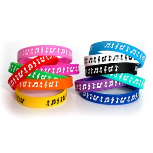 Music Party Bracelet Concert Concert Silicone Bracelet Colorful Rubber Bracelet Customizable Logo