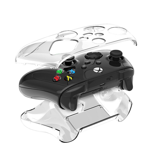 For Xbox Series X Controller Case Crystal Clear Hard Protective Cover Shockproof Durable Transparent Skin Anti Fall Anti Scratch