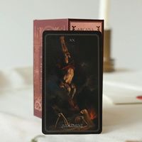 Cartes de tarot Kingcards Gold Edge, finition mate, impression personnalisée, jeu d'oracle avec guide, vente en gros, lecture spirituelle