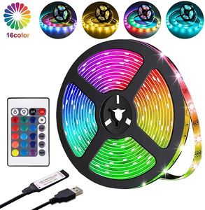 <span class=keywords><strong>Amazon</strong></span> superventas USB luz DC5V TV luz trasera SMD5050 1M 2M 3M 4M Flexible <span class=keywords><strong>impermeable</strong></span> RGB USB luz de tira - Product Image 2