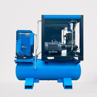 Compresseur d'air industriel tout-en-un Luoyou 2026 en promotion, 7,5 kW 10 CV, portable, sans huile, silencieux, garantie 1 an