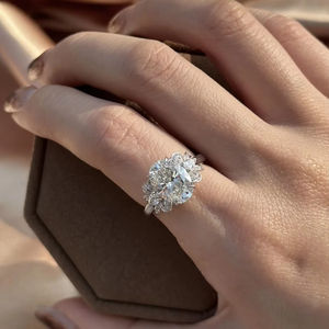 เครื่องประดับสั่งทำพิเศษ ทองแท้ 9k 10k 14k 18k PT โรสโกลด์ ไวท์โกลด์  ทองคำขาว  เพชรแล็บ/พลอย ผลิตจากโรงงาน - Product Image 1