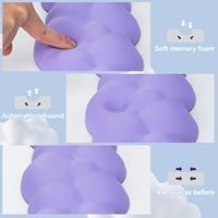 Repose-poignets pour accoudoir de bureau Repose-poignets pour clavier nuage, tapis de souris ergonomique avec support de poignet