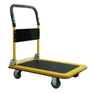 도매 가격 손 트럭 Foldable 트롤리 플라스틱 Handcart 물자 취급 3 "TPR 바퀴 쉬운 이동하는 플랫폼 H1