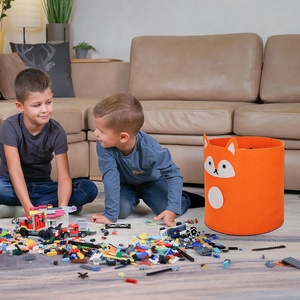 Cesta de almacenamiento de <span class=keywords><strong>ropa</strong></span> <span class=keywords><strong>sucia</strong></span> de fieltro grueso plegable <span class=keywords><strong>para</strong></span> bebé, juguetes <span class=keywords><strong>para</strong></span> niños, black Friday, 11,11 - Product Image 6