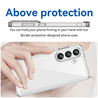 Étui pour Samsung Galaxy S24 Ultra, S23 Ultra, coque en silicone transparente antichoc en TPU, protection pour Samsung S25 S24 FE Ultra Plus S26