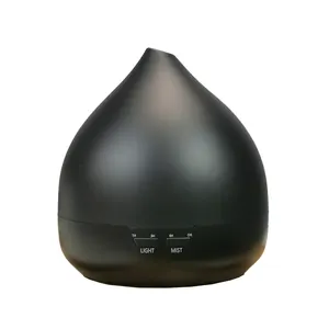 Pabrik grosir cetakan pribadi 400ml ultrasonik elektrik penyebar minyak esensial 400ML penyebar aroma hitam