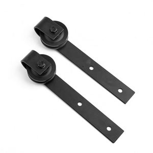 Kit de Herrajes WEKIS para Puerta Corredera de Granero, Acero al Carbono Negro Mate Satinado, Fácil Instalación con Tornillos, Duradero, para Baño y Entrada - Product Image 4