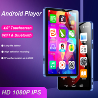Lecteur MP4 WiFi M9 avec écran tactile IPS de 4,0 pouces, haut-parleur, BT 5.0, lecteur MP3 HiFi sans perte, mémoire intégrée de 16 Go