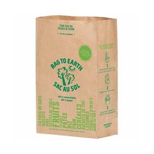 compostable paper food waste bolsas