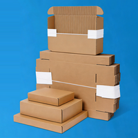 Boîte d'expédition plate en carton ondulé biodégradable de haute qualité à faible MOQ, avec logo personnalisé découpé, pour cadeaux et artisanat – Votre logo