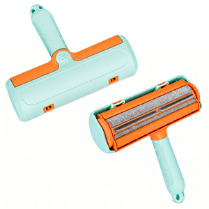 Rodillo Removedor de Pelo de Mascotas Portátil y Reutilizable, de Doble Acción, para Perros y Gatos - Product Image 1
