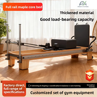 Reformadores de Pilates para Mujeres, Reformer de Pilates de Madera de Arce para Ejercicios Diarios de Moldeado Corporal en Casa