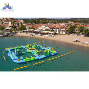 Parcs d'eau gonflable pour l'extérieur, course d'obstacle, île flottante sur le lac de mer - Product Image 3