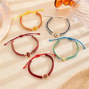 สร้อยข้อมือถักเชือกสไตล์ยุโรปและอเมริกา สำหรับกีฬา รักบี้ วอลเลย์บอล ฟุตบอล ซูเปอร์โบวล์ ฟุตบอลโลก - Product Image 4