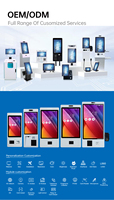 Kios Pemesanan Mandiri Layar Sentuh 21,5 Inci, Dukungan SDK Multi-OS (Windows/Android/Linux), Printer Thermal, dan Scanner untuk Restoran