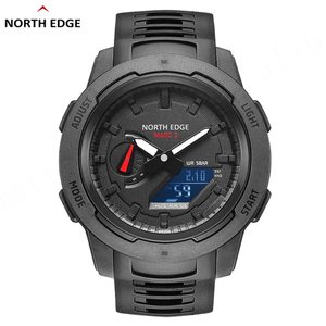 NORTH EDGE Mars3 Reloj Deportivo para Hombre, Accesorio Deportivo para Exteriores, Reloj Despertador con Podómetro de Doble Hora, Caja de Fibra de Carbono Militar - Product Image 6