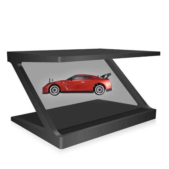 32" 180 Degree 3D Holographic Holobox Showcase Transparent Display for Luxury Brand  Exhibition Display