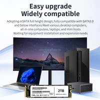 SSD Internal PCIe NVMe M.2 4TB 2280 3.0 2800MB/s Baca/2480MB/s Tulis untuk Laptop/Komputer Desktop, Kinerja Baru Langsung dari Pabrik