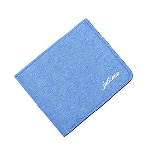 Portafoglio con cerniera di sicurezza tascabile minimalista da uomo in tela lunga sottile personalizzato - Product Image 6