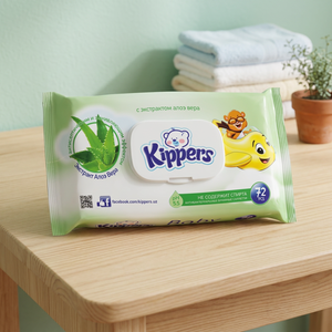 Lingettes humides pour bébé à l'aloe vera, antiseptiques, non tissées, 72 pièces, douces, nettoyantes, pour peaux sensibles, usage quotidien, vente en gros - Product Image 2