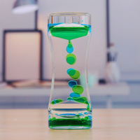 Sablier de bureau coloré en acrylique Art Déco, jouet sensoriel anti-stress à mouvement liquide pour enfants, adultes, autisme, Diwali