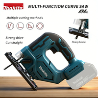 Scie sauteuse électrique Makita DJV182 professionnelle, outils électriques portatifs, faible vibration et poignée ergonomique pour une utilisation prolongée, coupe du bois