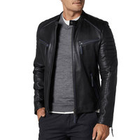 Jaket Kulit Pria Desain Unik untuk Musim Dingin, Tahan Air, Bernapas, Layanan Kustom OEM/ODM, Kualitas Tinggi, Harga Terjangkau