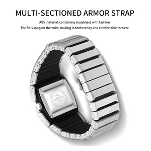 Reloj de Cuarzo Luminoso para Hombre Sanda 9503, Reloj de Pulsera con Correa de Armadura Multisección Resistente al Agua - Product Image 6