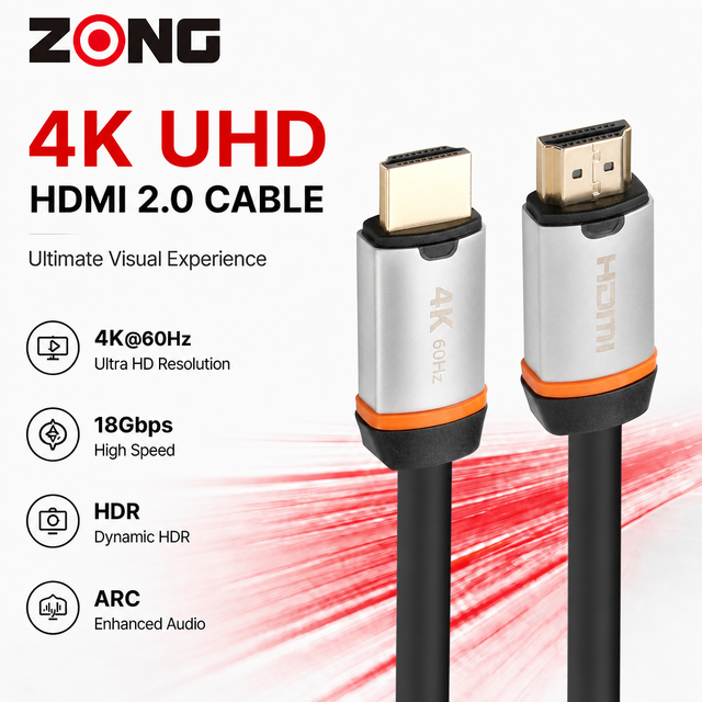 HDMI Cable Manufacturer 4K 60Hz 18Gbps HDMI 2.0 OEM ODM Factory