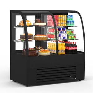 Neues Design Dual Cabinet Commercial gekühlte Grab And Go Cake Display Showcase