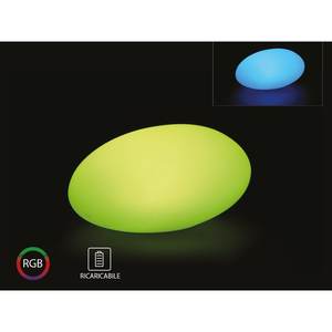 Luz LED RGBW Recargable Pequeña con Forma de Roca, Brillante, IP67, Luces de Jardín con Tamaño de 28X21X17cm y Control Remoto Incluido - Product Image 2
