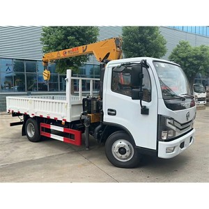 รถบรรทุกตงเฟิงติดเครนบูมตรง 4x2 3 ตัน 5 ตัน รถเครนไฮดรอลิกบูมตรง - Product Image 1