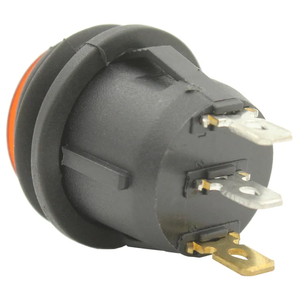 Interruptor Basculante Redondo Impermeable de 12V 20A con 3 Pines e Iluminación LED Roja para Barcos, Embarcaciones y Motocicletas - Product Image 2