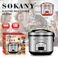 Cuisinière à riz électrique intelligente automatique à commande micro-ordinateur Sokany SK-07052 1,8L 5L 6L pour usage domestique et hôtelier