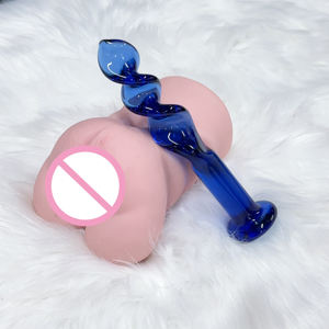 2024 vente chaude femmes gros cristal bleu gros jouet sexuel gode verre godes anaux pour hommes - Product Image 6