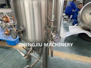 Best Seller 304 acciaio inox conico rivestito Unitank fermentatore 100L attrezzature birreria per la produzione di birra Alcohol 5000L - Product Image 6