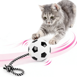 FIFA officiel sous licence jouets pour animaux de compagnie interactif chat jouet plume Teaser baguette cataire balle sisal grattoir carton pour la Coupe du Monde de la FIFA - Product Image 4