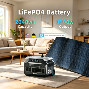US Spot Emergency Power 100% qc pass 100-230v power station LiFePO4 portable power station with 100/200/400/500W <b>solar</b> panel - Product Image 1